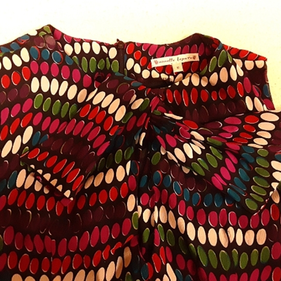 NANETTE LEPORE colorful sleeveless blouse - Picture 4 of 7